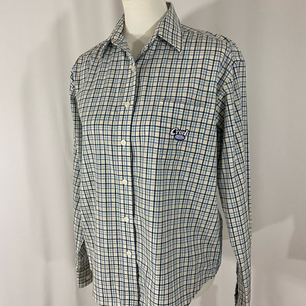 Cruel Girl Long Sleeve Button Down Shirt